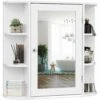 6.5 In. X 25 In. X 26 In. White Multipurpose Wall Surface Mount Bathroom Storage Medicine Cabinet With Mirror -Pro House Shop b3f71a638f98bcb43147237189a7b1c5 1800x1800