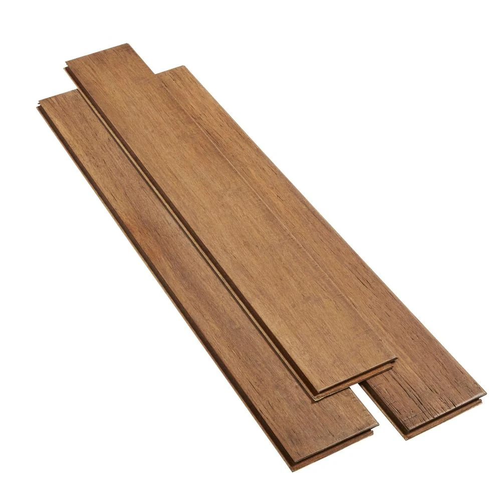 Home Decorators Collection Hand Scraped Strand Woven Hazelnut 3/8 In. T X 5.20 In. W X 36.02 In. L Click Lock Bamboo Flooring (26.00 Sq. Ft./ Case) 6 Home Decorators Collection Hand Scraped Strand Woven Hazelnut 3/8 In. T X 5.20 In. W X 36.02 In. L Click Lock Bamboo Flooring (26.00 Sq. Ft./ Case) - Image 4