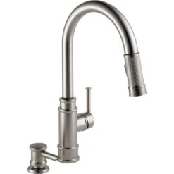 Allentown Single-Handle Pull-Down Sprayer Kitchen Faucet With Soap In SpotShield Stainless -Pro House Shop b73b7dc330436dd2ea06c7b1d9701782 1800x1800