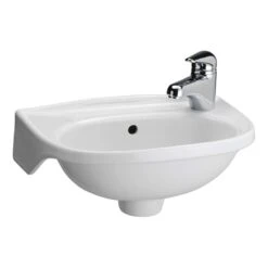 Tina Wall-Mounted Bathroom Sink In White