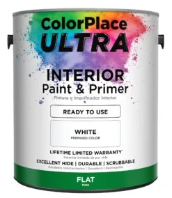 ColorPlace ULTRA Interior Paint & Primer In One, White