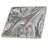 3dRose Blue Gray And Gold Marble Texture Effect - Ceramic Tile, 6-inch
