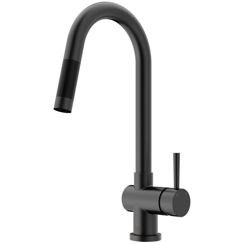 Gramercy Single-Handle Pull-Down Sprayer Kitchen Faucet In Matte Black 3 Gramercy Single-Handle Pull-Down Sprayer Kitchen Faucet In Matte Black