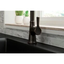 Tyne Single-Handle Pull-Down Sprayer Kitchen Faucet In Oil-Rubbed Bronze -Pro House Shop c34cbf88edecc464d0470958a8e40cee 1800x1800