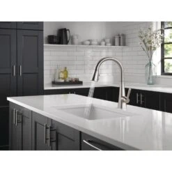 Lenta Single-Handle Pull-Down Sprayer Kitchen Faucet With ShieldSpray Technology SpotShield Stainless -Pro House Shop c3eed09c942273ef51540e0899736210 1800x1800