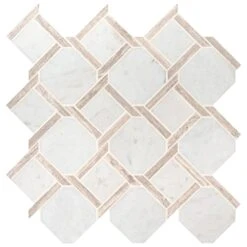 MSI Marbella Lynx 12 In. X 12 In X 10mm Polished Marble Mesh-Mounted Mosaic Tile (10 Sq. Ft. / Case) -Pro House Shop c4224f98eb5101472a4ac7a01363ba44 1800x1800
