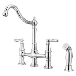Courant Two Handle Bridge Kitchen Faucet With Side Spray In Stainless Steel 22 Courant Two Handle Bridge Kitchen Faucet With Side Spray In Stainless Steel -Pro House Shop c45e466be36fd2a2ea7e3a33f3029325 1800x1800