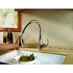 Avanti Single-Handle Pull-Down Sprayer Kitchen Faucet In Stainless Steel -Pro House Shop c4691fe8ba7f56d735ec41039ce3bb54 1800x1800