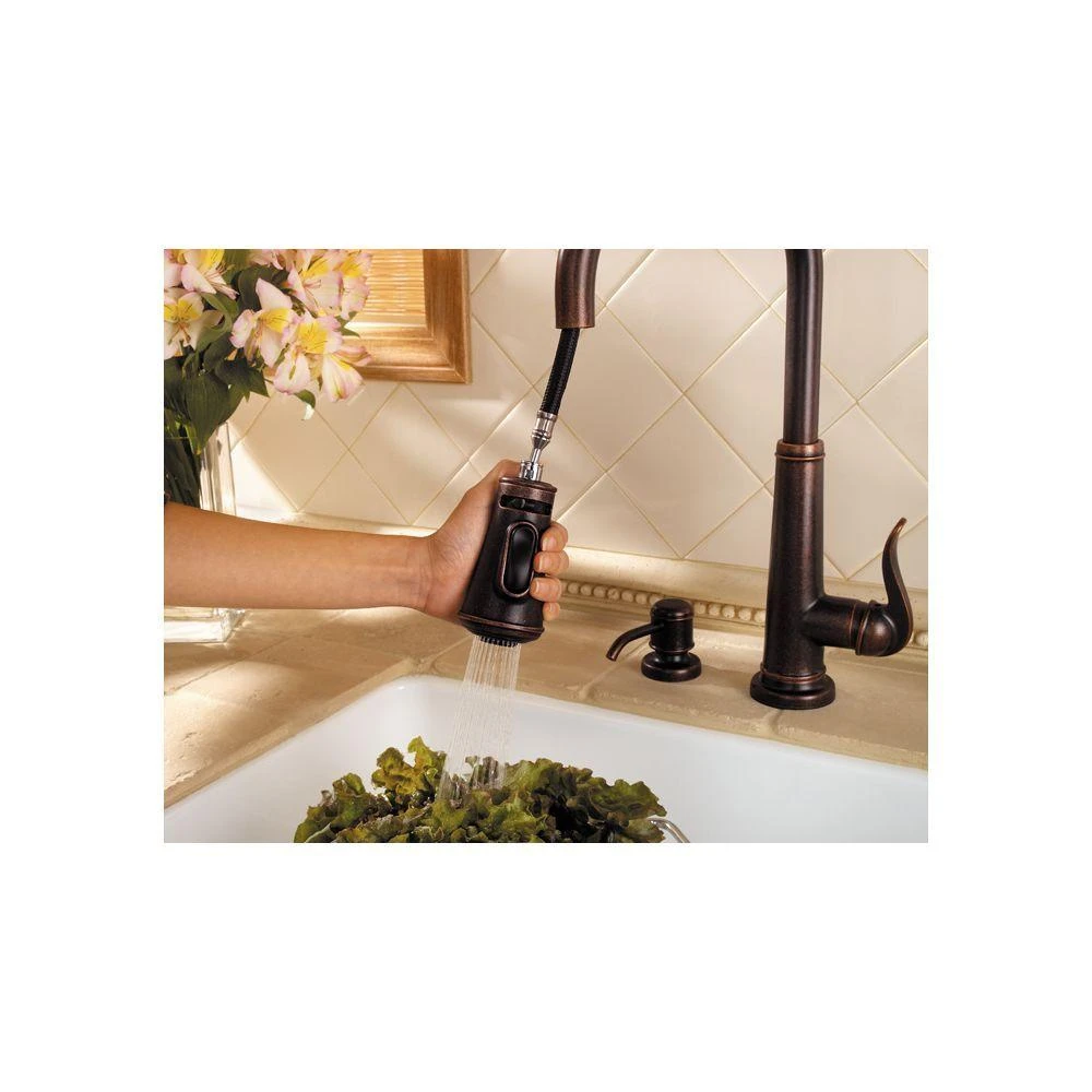 Ashfield Single-Handle Pull-Down Sprayer Kitchen Faucet In Rustic Bronze 9 Ashfield Single-Handle Pull-Down Sprayer Kitchen Faucet In Rustic Bronze - Image 7