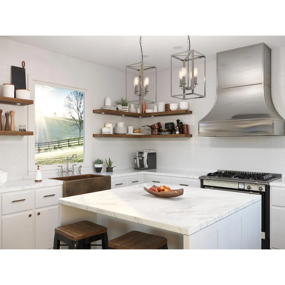 Courant Two Handle Bridge Kitchen Faucet With Side Spray In Stainless Steel 7 Courant Two Handle Bridge Kitchen Faucet With Side Spray In Stainless Steel - Image 5