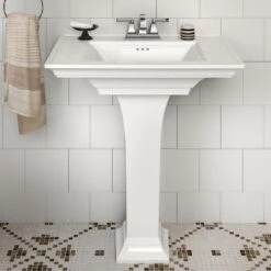 American Standard Town Square S 4 In. Faucet Hole Pedestal Sink Top Only In White 12 American Standard Town Square S 4 In. Faucet Hole Pedestal Sink Top Only In White -Pro House Shop d27e8a0965d0765dfe10979d3e16a616 1800x1800