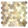 Enchanted Metals Gold Hexagon Mosaic 12 In. X 12 In. Brushed Peel & Stick Wall Tile (0.9 Sq. Ft.) -Pro House Shop d2897e23ae2a87eb46ca37b2cfc58039 1800x1800