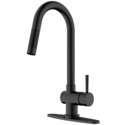 Gramercy Single-Handle Pull-Down Sprayer Kitchen Faucet With Deck Plate In Matte Gold -Pro House Shop d9db418bf8e73a9a71057a6bb22c1123 1800x1800
