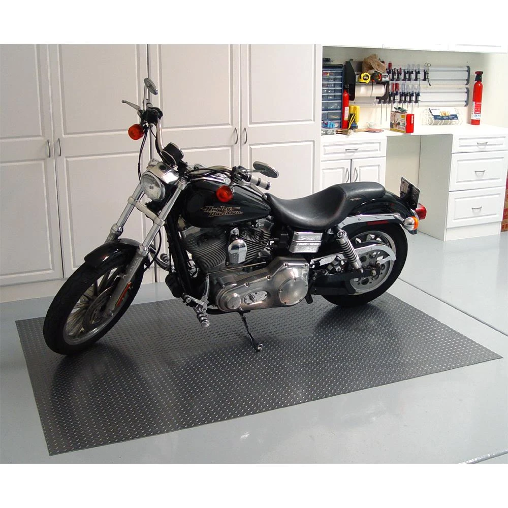 Diamond Deck 5 Ft. X 35 Ft. Charcoal Textured PVC Rollout Flooring 6 Diamond Deck 5 Ft. X 35 Ft. Charcoal Textured PVC Rollout Flooring - Image 4