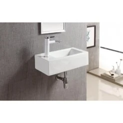 Elanti Wall-Mounted Right-Facing Rectangle Bathroom Sink In White -Pro House Shop eb7826827e126053cc0897b87f338266 1800x1800