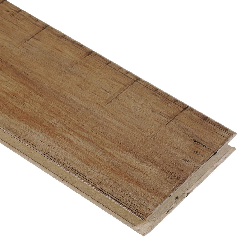 Home Decorators Collection Hand Scraped Strand Woven Hazelnut 3/8 In. T X 5.20 In. W X 36.02 In. L Click Lock Bamboo Flooring (26.00 Sq. Ft./ Case) 4 Home Decorators Collection Hand Scraped Strand Woven Hazelnut 3/8 In. T X 5.20 In. W X 36.02 In. L Click Lock Bamboo Flooring (26.00 Sq. Ft./ Case) - Image 2