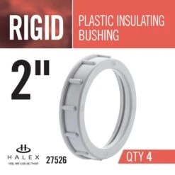 2 In. Rigid Plastic Insulated Bushing (4-Pack) -Pro House Shop f109c2469a7e351724af3d25b4464e38 1800x1800
