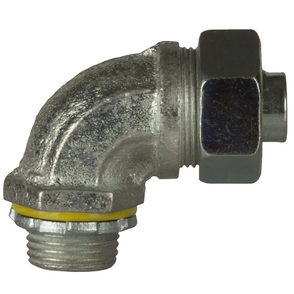 1/2 In. 90 Noninsulated Liquidtight Connector 4 1/2 In. 90 Noninsulated Liquidtight Connector - Image 2