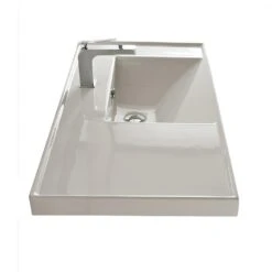 Nameeks ML Wall Mounted Vessel Bathroom Sink In White