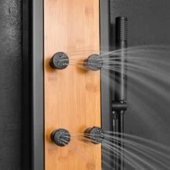 57 In. 8-Jet Multifunction Shower Panel System With Adjustable Rainfall Shower Head And Handheld Shower Head -Pro House Shop f808efe8ebbca9e679de790b41183bcc 1800x1800