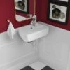 Swiss Madison Plaisir 18 In. X 11 In. Ceramic Wall Hung Vessel Sink With Right Side Faucet Mount In White -Pro House Shop fe7839d47edc932a29df94609476c105 1800x1800